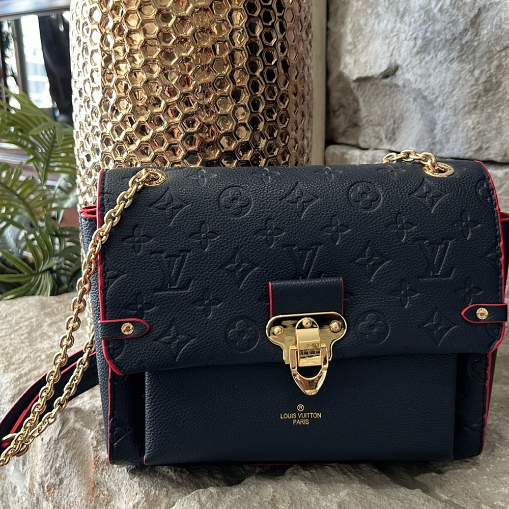 Designer leather purse